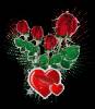 Розы и сердечки - Романтические картинки про любовь