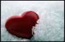 Сердце в сугробе - Романтические картинки про любовь