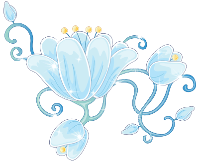 Нежно-голубой цветок