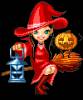 Ведьма Хэллоуин - Анимационные и блестящие куколки doll
