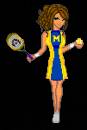 куколка теннисистка - Анимационные и блестящие куколки doll