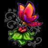 Бабочка на цветке - Картинки бабочки анимашки