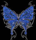 Синяя бабочка - Картинки бабочки анимашки