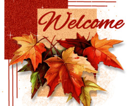 Осенний Welcome - Украшения для блога и сайта