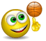 Баскетболист - Смайлики и маленькие картинки анимашки