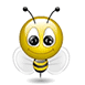 Пчела - Смайлики и маленькие картинки анимашки