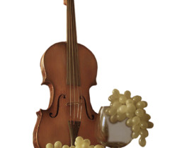 Скрипка и виноград - Картинки клипарт