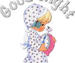 Спокойной ночи - Блестящие картинки glitter