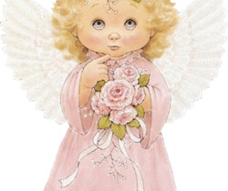 Девочка ангелочек - Блестящие картинки glitter