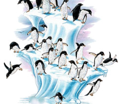 Пингвины - Блестящие картинки glitter