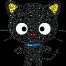 черный котенок - Блестящие картинки glitter