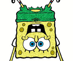 весёлый парень - Sponge bob - Блестящие картинки glitter