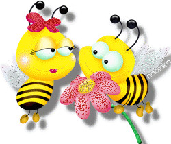 Пчелки любовь - Блестящие картинки glitter