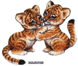 Тигрята - Блестящие картинки glitter
