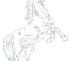 Лошадь - Блестящие картинки glitter
