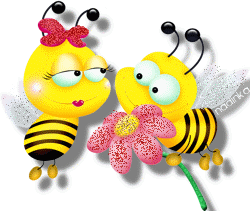 Пчелки любовь, Блестящие картинки glitter