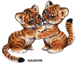 Тигрята, Блестящие картинки glitter