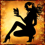 Девушка на цветочном фоне, Анимированные аватары