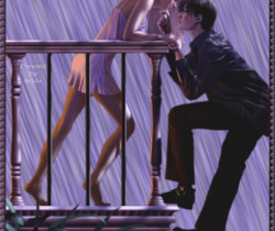 Парень и девушка на балконе аниме