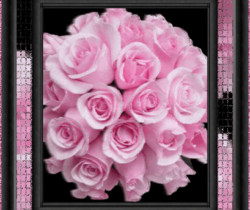 Розовый букет - Цветы GIF