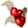 Два сердца с крыльями - Сердечки - Валентинки