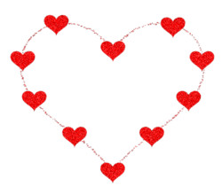 Сердце из сердечек - Сердечки - Валентинки