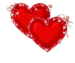 Два сердца - Сердечки - Валентинки