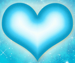 Голубое сердце - Сердечки - Валентинки