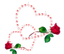 Два сердца и розы - Сердечки - Валентинки