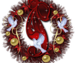 Рождественское украшение венок - Поздравления с Новым годом