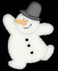 Весёлый снеговик - Поздравления с Новым годом