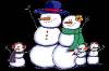 Семейство снеговичков - Поздравления с Новым годом