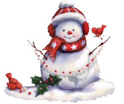 Снеговик - Поздравления с Новым годом