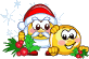 Дед Мороз и смайлик - Поздравления с Новым годом