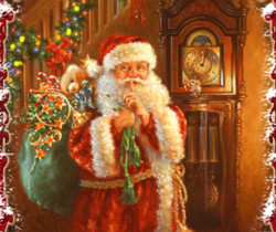 Дед Мороз с подарками - Поздравления с Новым годом