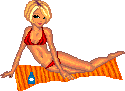 куколка на пляже