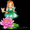 Куколка - водяная лилия - Анимационные и блестящие куколки doll