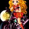 Куколка на мотоцикле - Анимационные и блестящие куколки doll