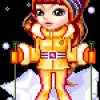 Куколка на лыжах - Анимационные и блестящие куколки doll