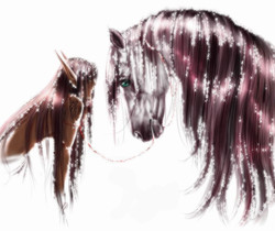 Эльф и лошадь