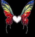 Сердце бабочки - Картинки бабочки анимашки