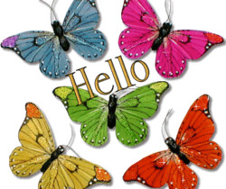 Hello - Картинки бабочки анимашки