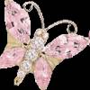 Розовая бабочка - Картинки бабочки анимашки