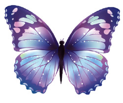 Сиреневая бабочка