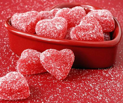 Мармеладные сладкие сердечки - Обои для рабочего стола