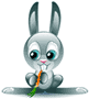 Кролик - Смайлики и маленькие картинки анимашки