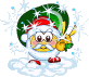 Дед Мороз с подарками - Смайлики и маленькие картинки анимашки