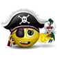 Пират - Смайлики и маленькие картинки анимашки