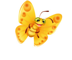 Мультяшная бабочка - Картинки клипарт