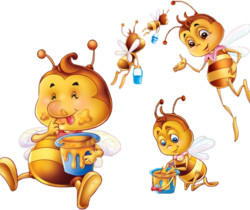 Пчелы и мед - Картинки клипарт